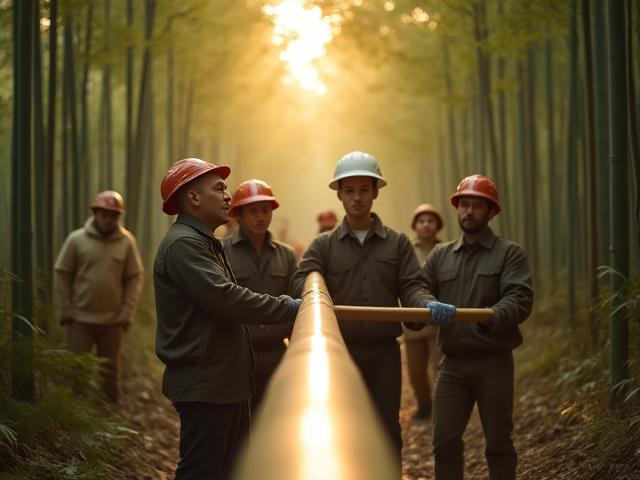 放置竹林整備プロジェクトの様子