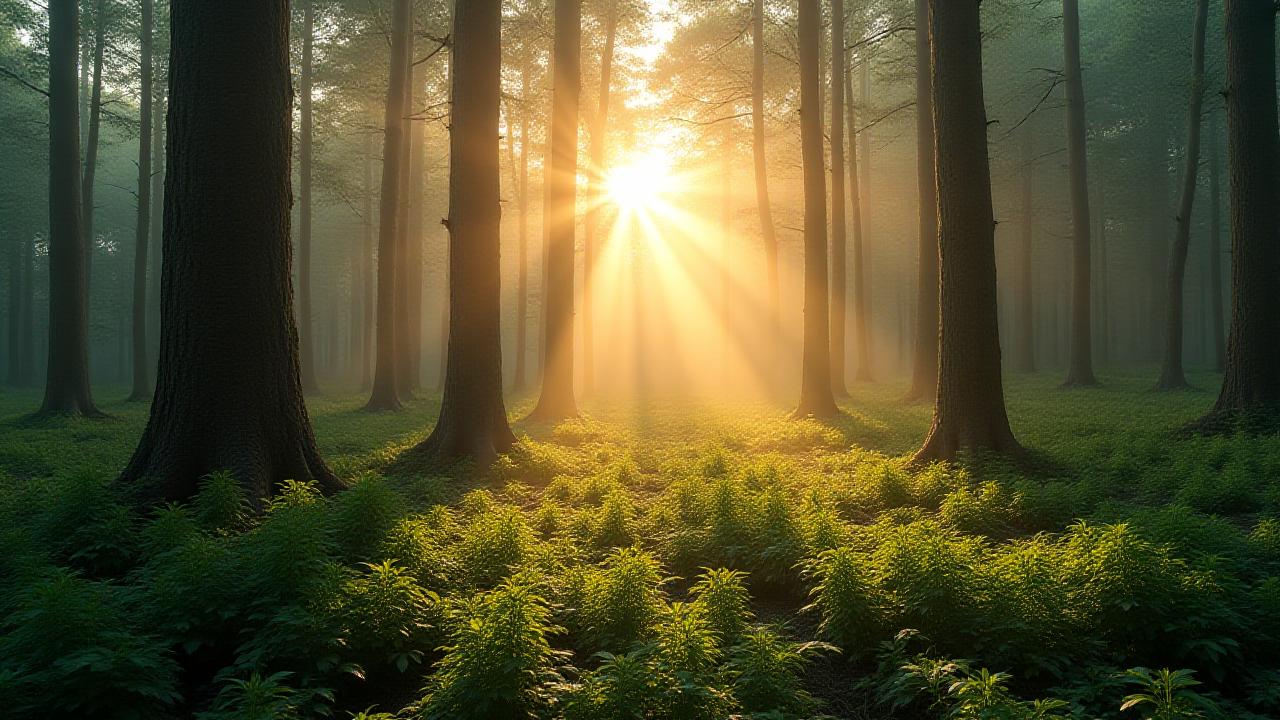 都会のすぐそばにある豊かな森の風景
