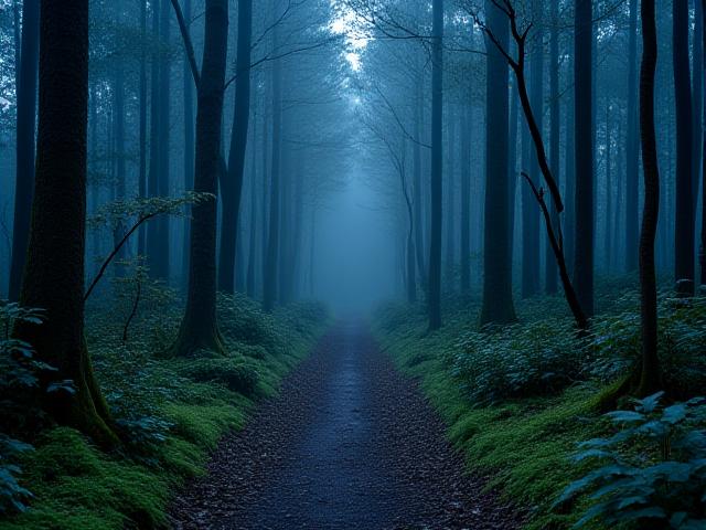 デジタルデトックスを象徴する森の静寂